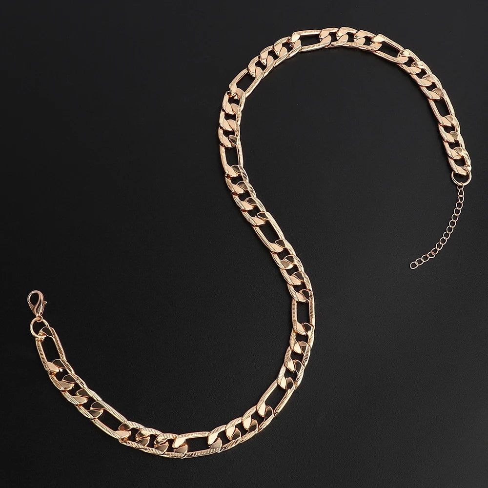 Pet Dog Chain Choke Collar Necklace – Gold Metal Training Collar for Dogs & Cats