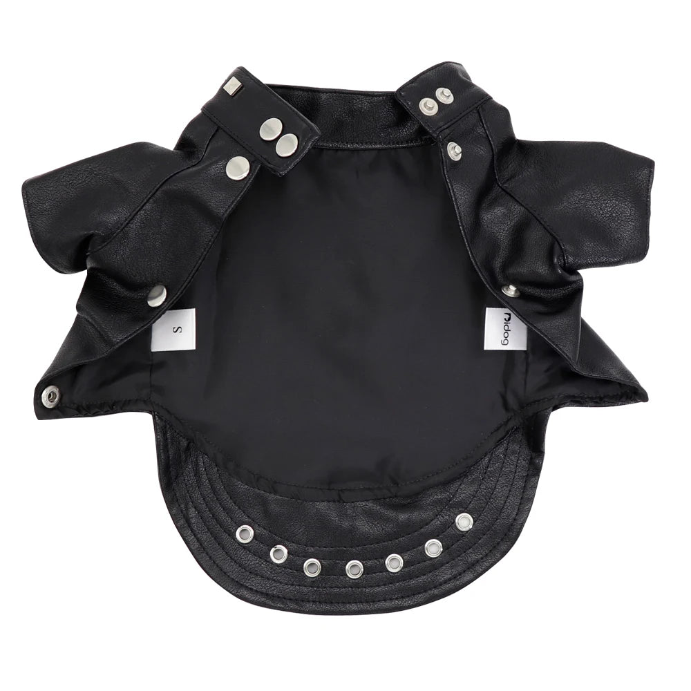 Cool Dog Jacket – Rocker Style Leather Coat for Small & Medium Dogs