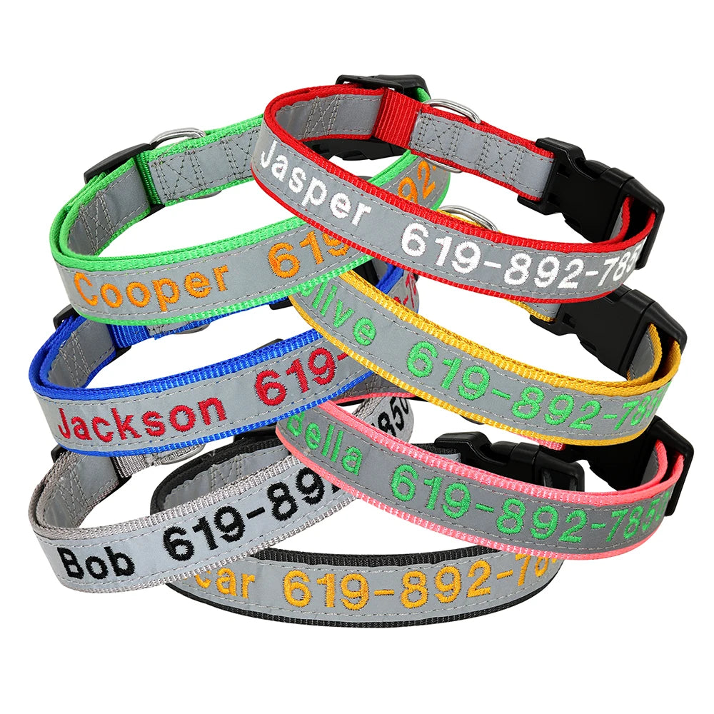 ✨ Personalized Dog Collar with Embroidered Name & Phone Number – Keep Your Pup Safe in Style!