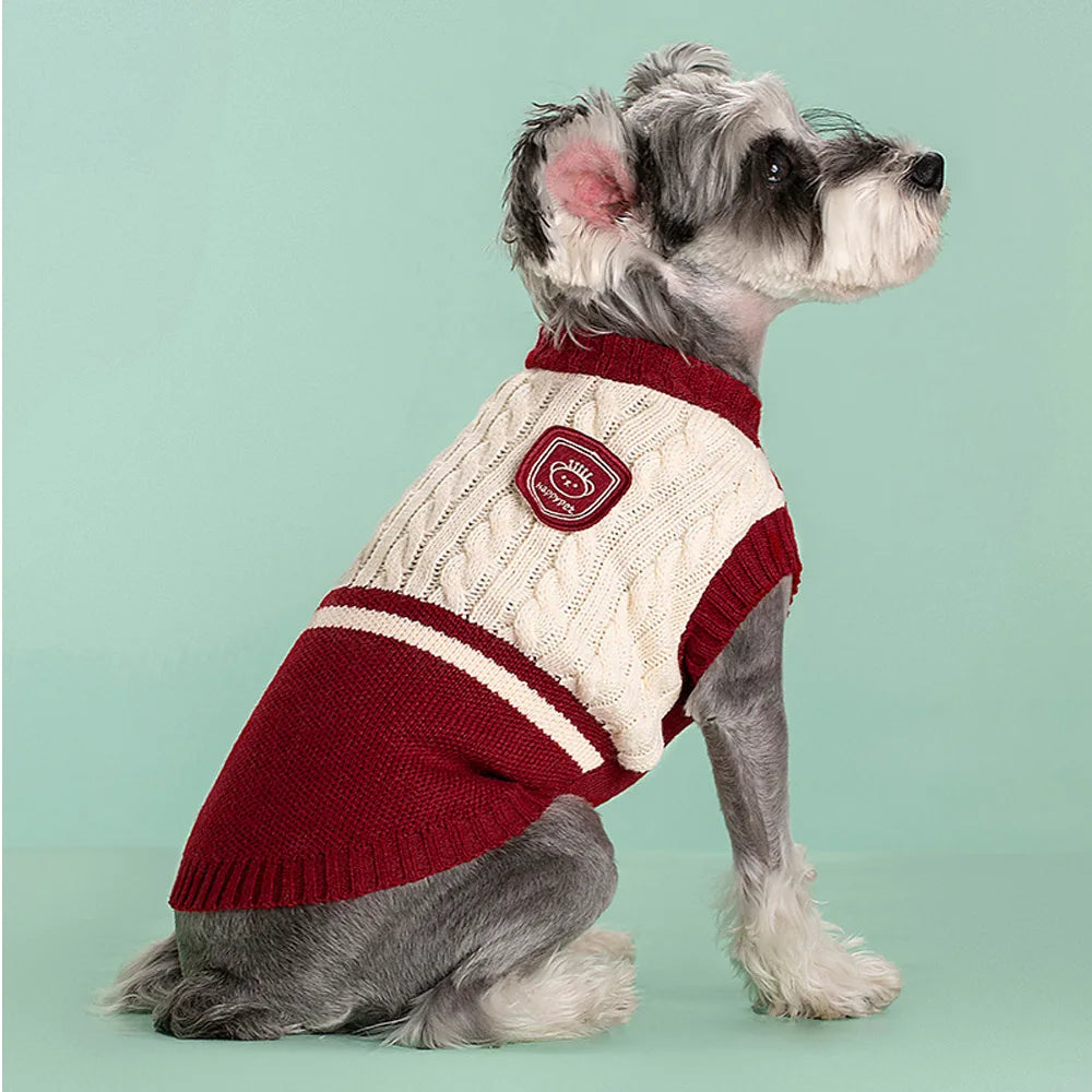 Fashion Puppy Sweater – Classic Warm Knit for Dogs & Cats