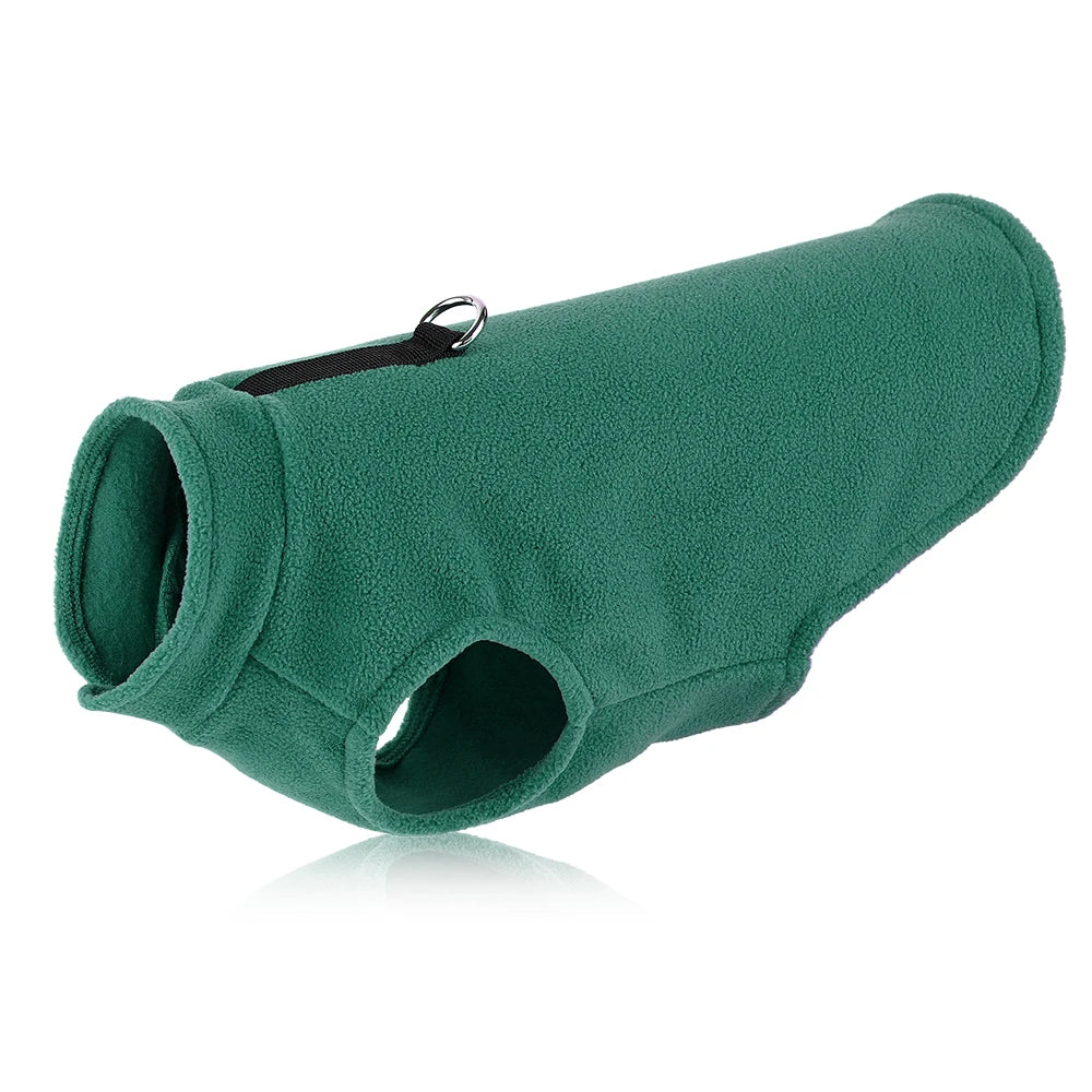 Soft Fleece Dog Jacket – Warm Winter Coat for Small & Medium Dogs