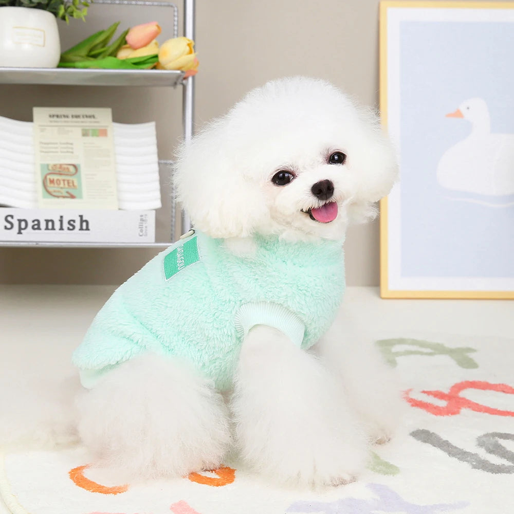 Warm Fur Dog Clothes – Soft Fleece Puppy Winter Sweater Jacket Coat for Small Dogs Chihuahua Yorkie