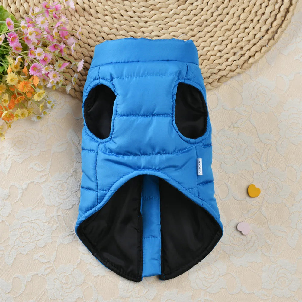 Warm Cotton Dog Vest – Winter Jacket for Small & Medium Dogs
