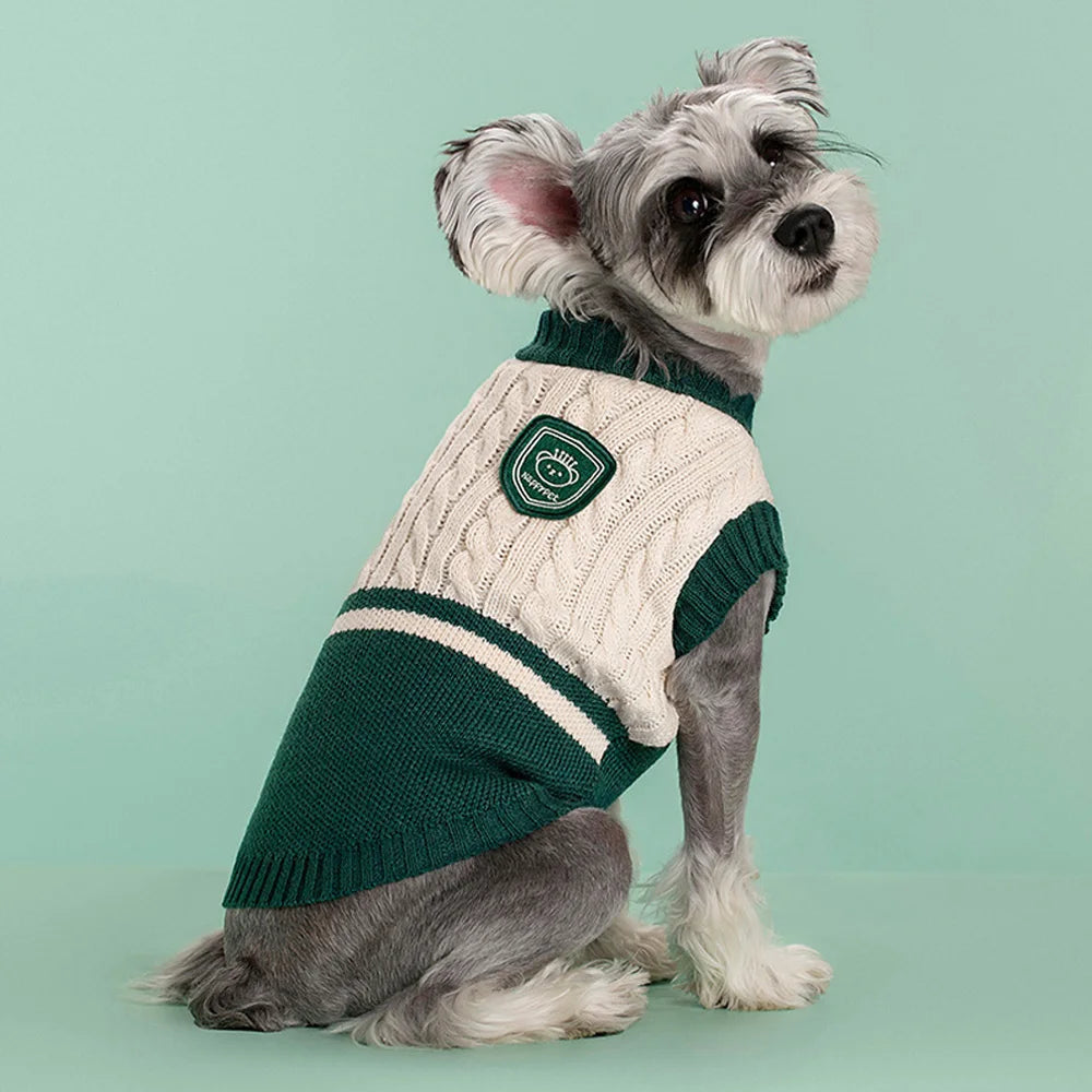 Fashion Puppy Sweater – Classic Warm Knit for Dogs & Cats