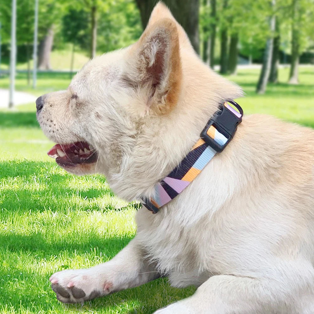 12 Styles Nylon Floral Printed Dog Collar – Bohemian Adjustable Small Puppy & Cat Collar – Chihuahua Pet Supplies Accessories