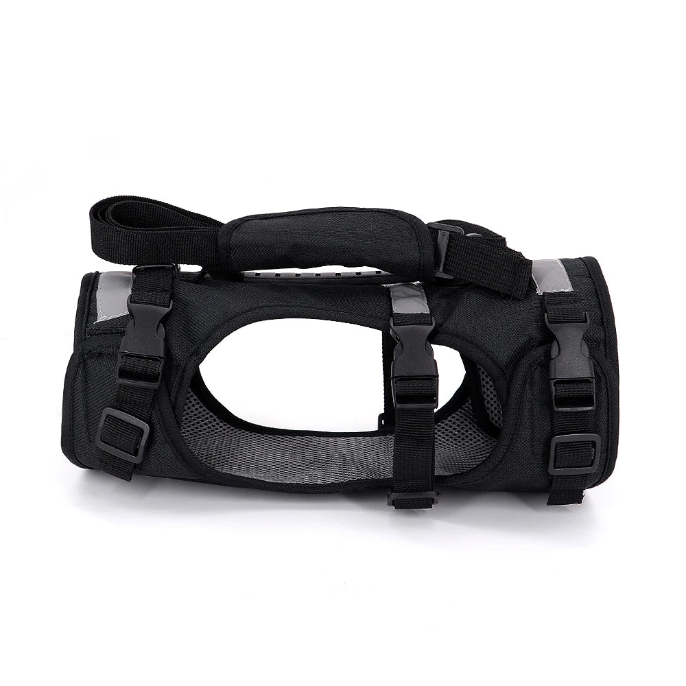 Reflective Nylon Mesh Pet Lift Harness For Old Injuries Dogs Perro Adjustable Puppy Harness Vest With Full Body Support Handle