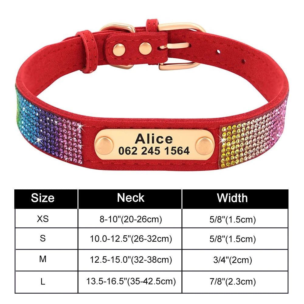 ✨ Personalized Bling Dog Collar – Sparkle, Style & Safety ✨