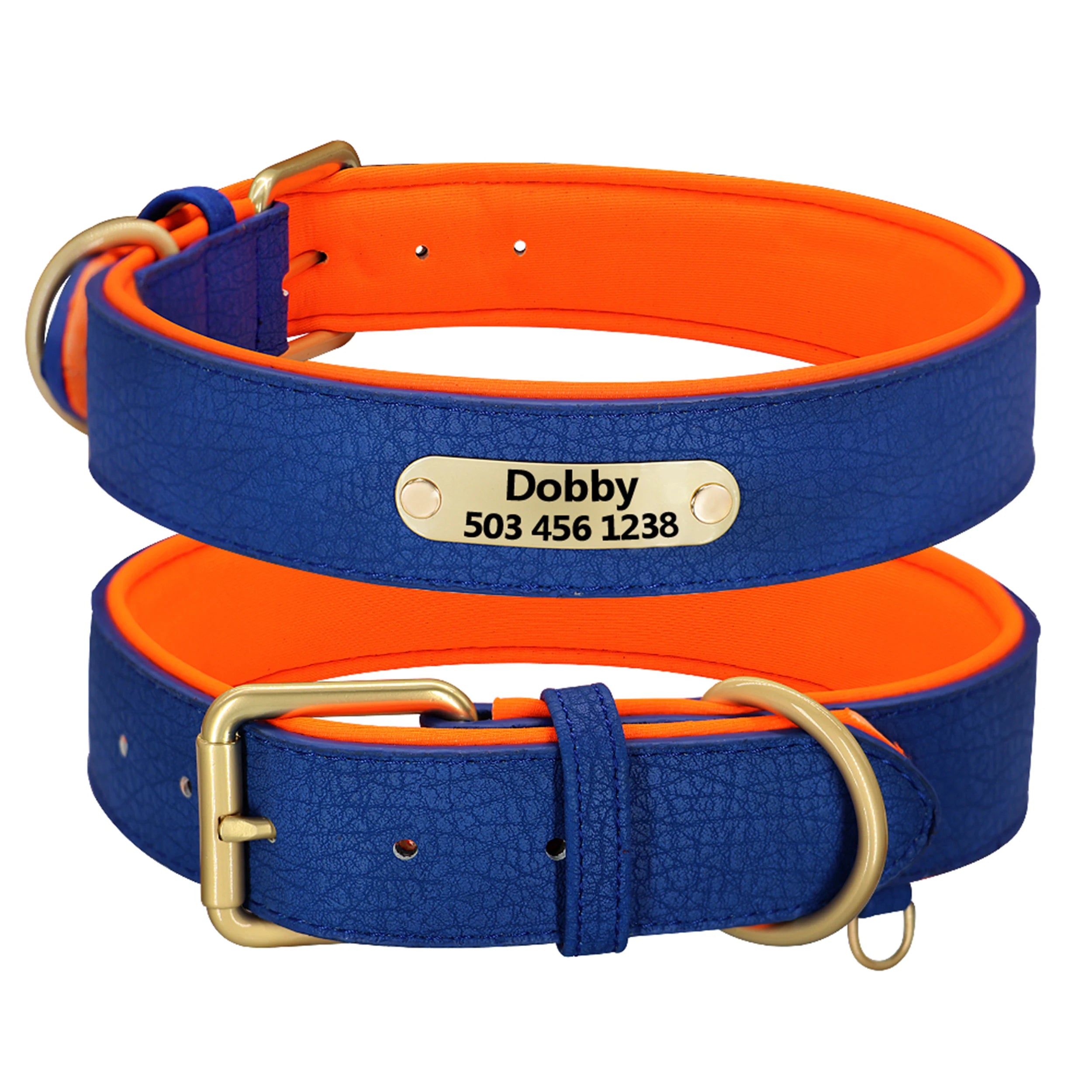 Custom Dog Collar – Personalized ID Tag Collar for Small, Medium, and Large Dogs