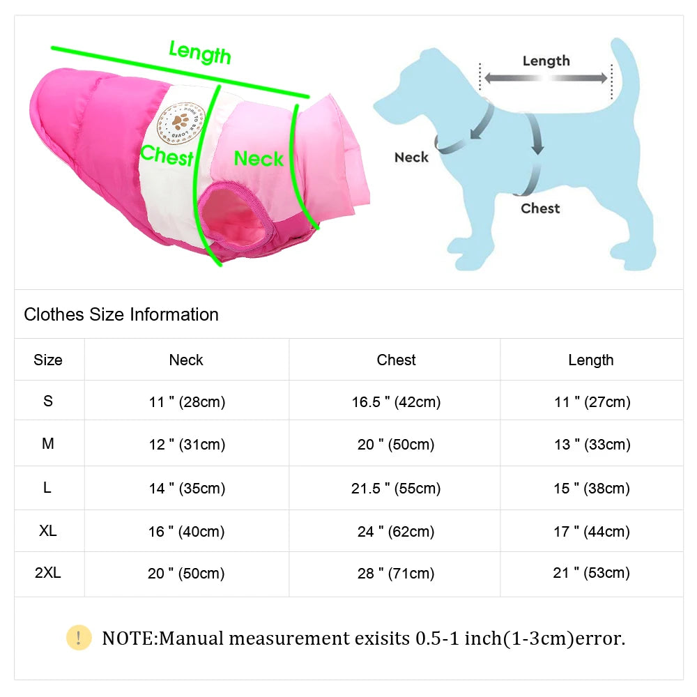 Warm Winter Dog Coat – Soft Thick Jacket for French Bulldog, Pug, Chihuahua &amp; More