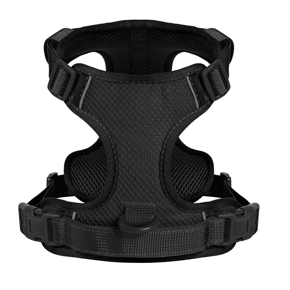 No Pull Nylon Mesh Dog Harness Breathable Pet Harnesses Vest For Medium Large Dogs Reflective Dog Chest Strap French Bulldog