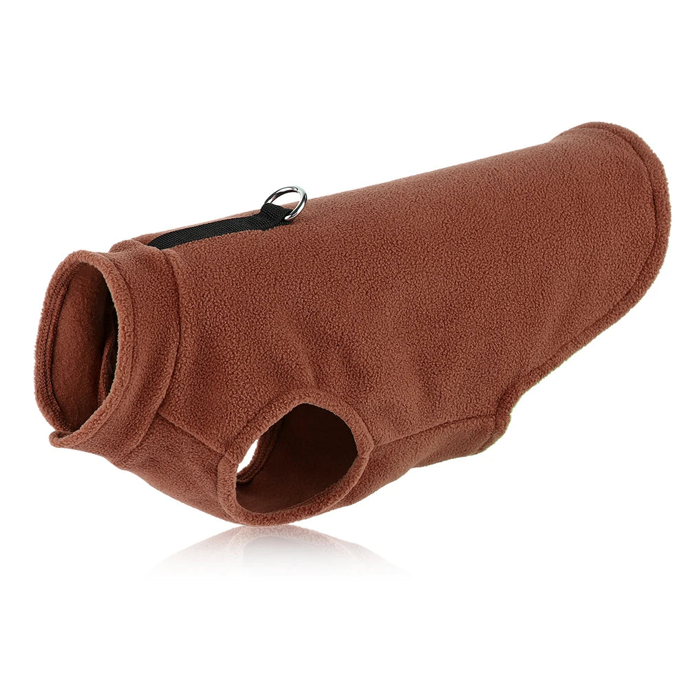 Soft Fleece Dog Jacket – Warm Winter Coat for Small & Medium Dogs