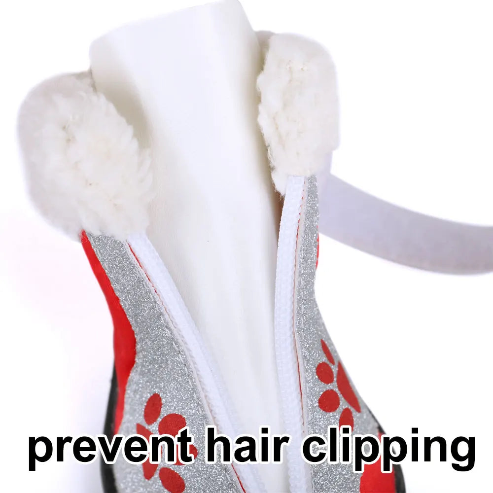 Waterproof Dog Boots – 4pcs Non-Slip Reflective Shoes for Medium &amp; Large Dogs, Snow &amp; Rain Paw Protection