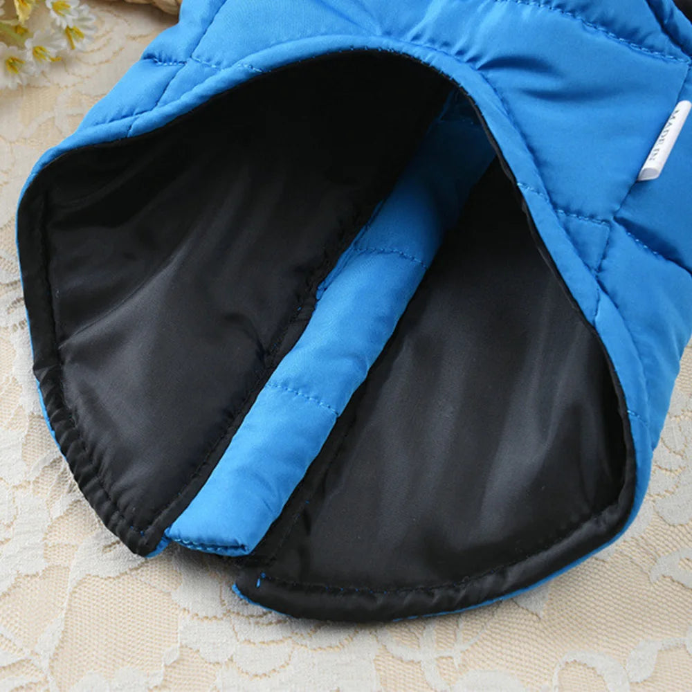 Warm Cotton Dog Vest – Winter Jacket for Small & Medium Dogs