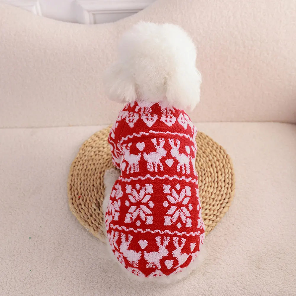 Christmas Dog Clothes – Soft Fleece Vest for Dogs & Cats