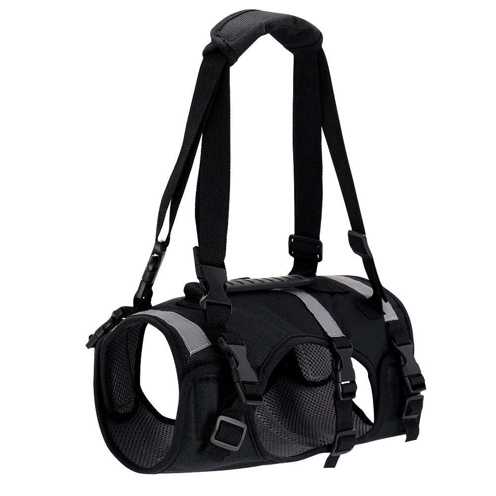 Reflective Nylon Mesh Pet Lift Harness For Old Injuries Dogs Perro Adjustable Puppy Harness Vest With Full Body Support Handle