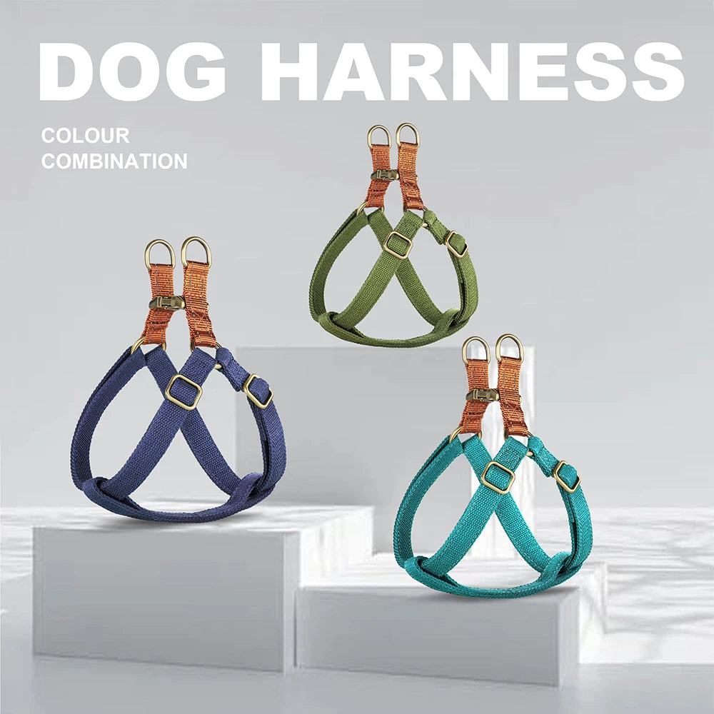 Mesh Nylon Dog Harness Puppy Cat Harness Vest Adjustable Walking Vests For Small Medium Dogs Chihuahua Pitubull Yorkshire