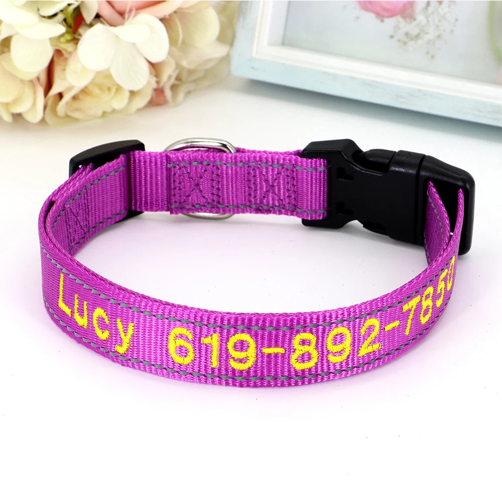 ✨ Personalized Dog Collar with Embroidered Name & Phone Number – Keep Your Pup Safe in Style!