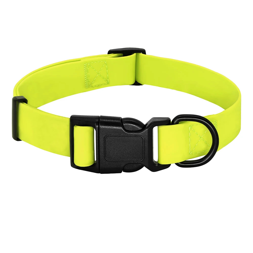 PVC Pet Dog Collar Waterproof Dog Cat Collar Anti-Dirty Easy to Clean Collars For Small Medium Large Dogs
