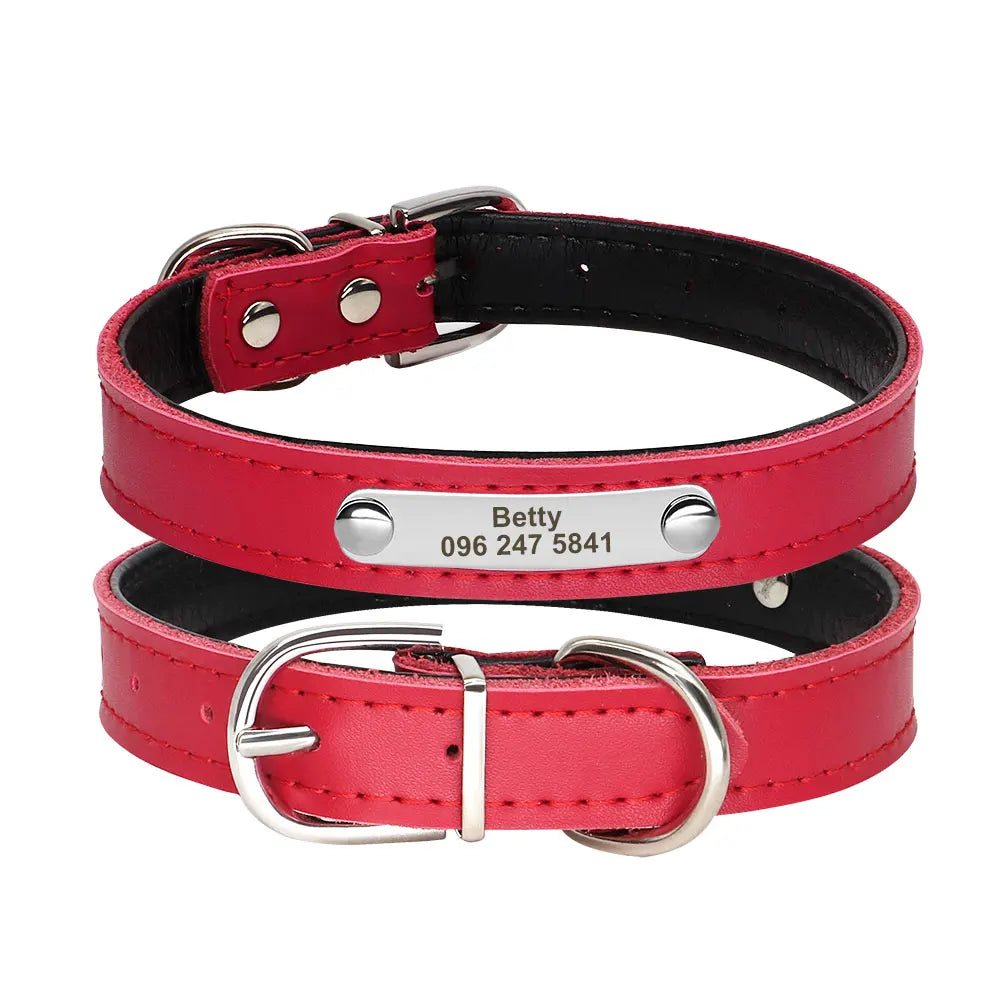 Cool Spiked Studded Leather Dog Collar – Durable Strong Collar for Medium & Large Dogs (Pitbull, Bulldog, Boxer)