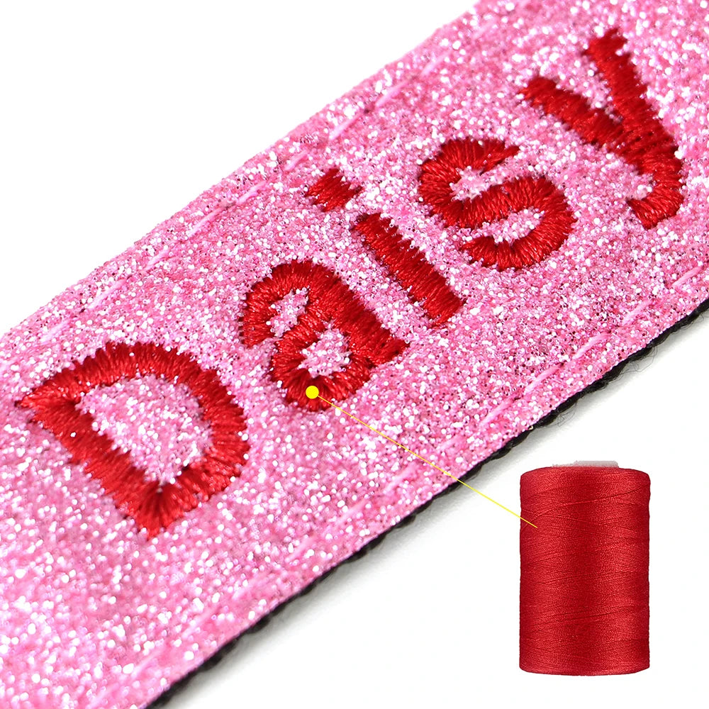 Personalized Embroidered Nylon Dog Collar – Custom Name & Phone ID – For Small, Medium & Large Dogs