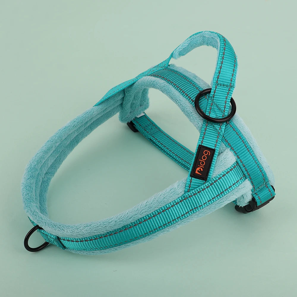 Reflective Nylon Padded Dog Harness Vest Adjustable Winter Warm Outdoor No Pull Small Medium Large Pet Puppy Harness Vest Perros