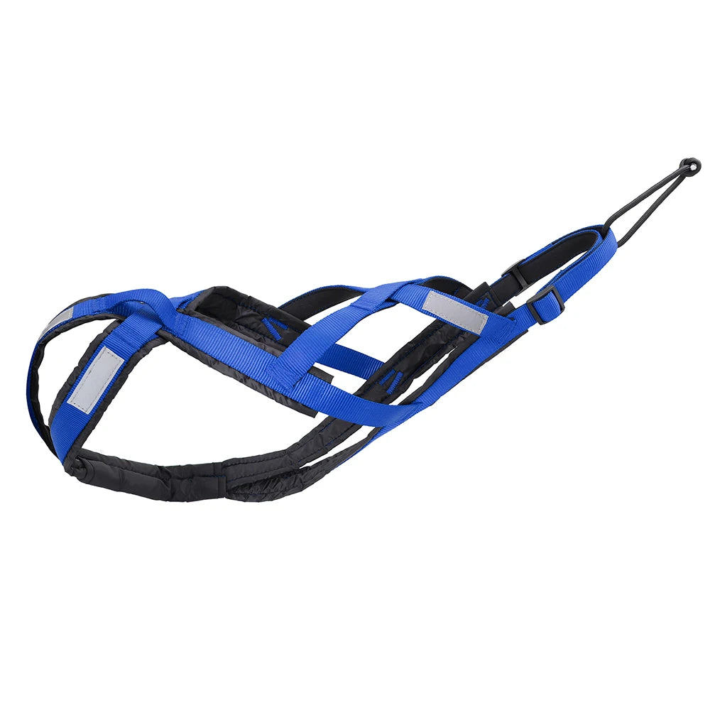 Dog Sledding Harness Reflective Pet Sledding Skijoring Harness Waterproof Big Large Dogs Weight Pulling Vest For Pet Training