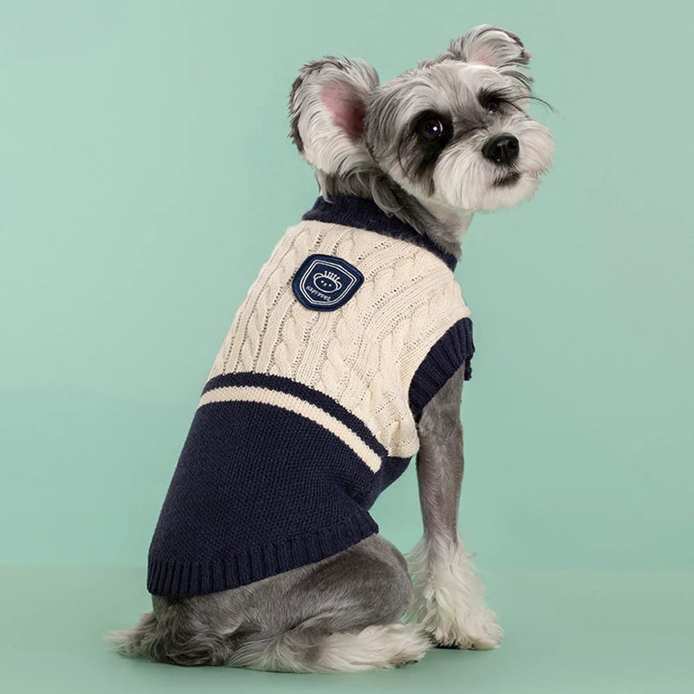 Fashion Puppy Sweater – Classic Warm Knit for Dogs & Cats